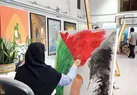 فریاد مظلومیت غزه با رنگ و نقش