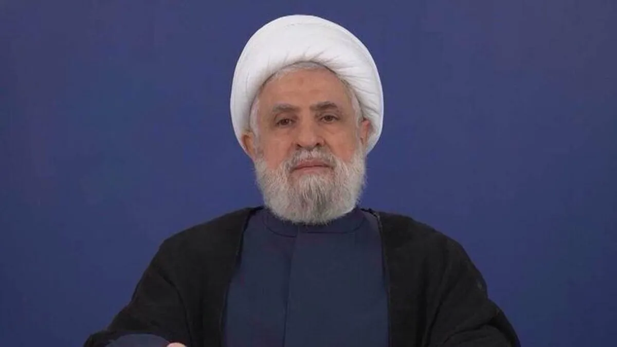 نعیم قاسم: از ایران به خاطر نگرانی‌اش برای لبنان و مردمش تشکر می‌کنیم