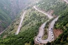 احتمال ریزش سنگ در جاده چالوس