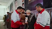 ادای احترام کارکنان هلال احمر به شهید مجیدی مهر
